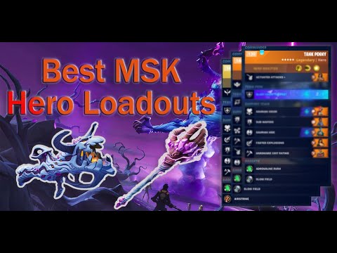 Fortnite STW Best MSK Hero Loadouts! (New and Updated!)