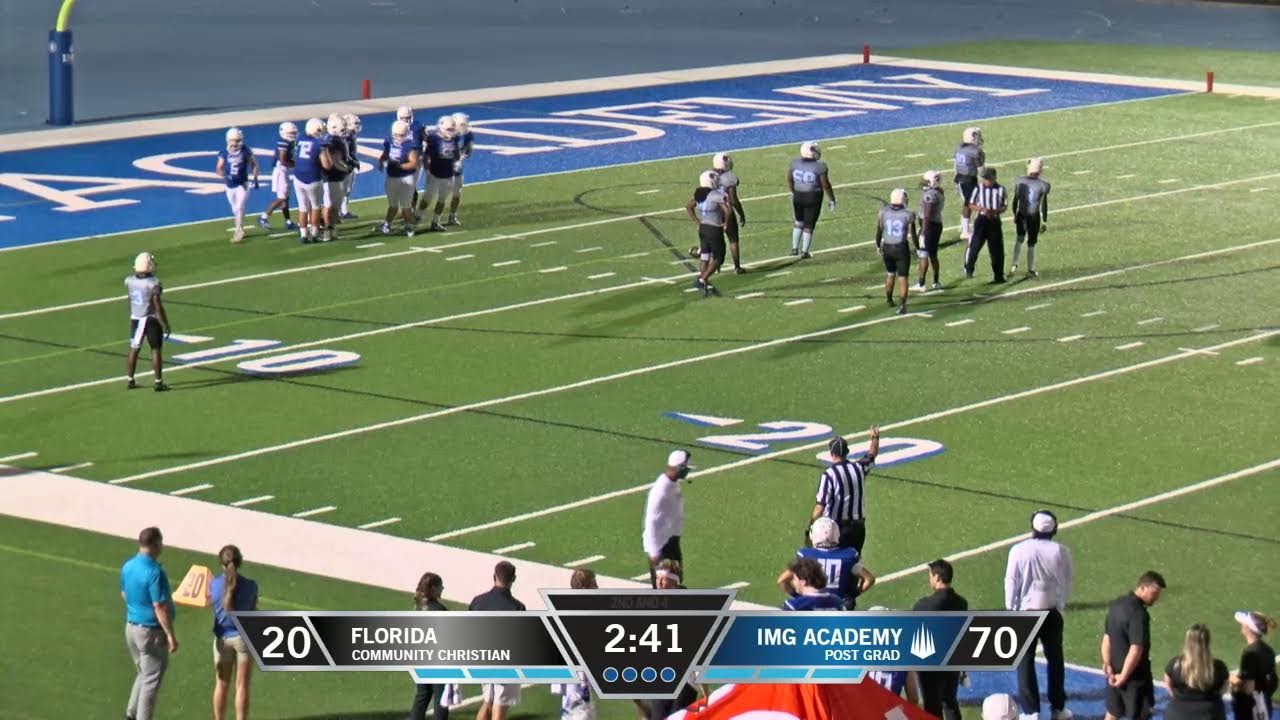 2023 Livestream IMG Academy Football (PostGrad) vs. FCC Win Big Sports