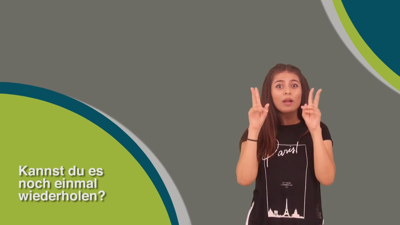 Wie Gebardet Man Konnen Sie Das Bitte Wiederholen Youtube