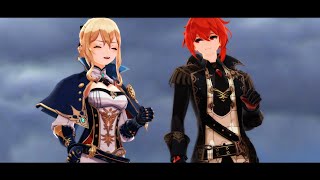 Stay Dance Mmd X Genshin Impact Jean X Diluc