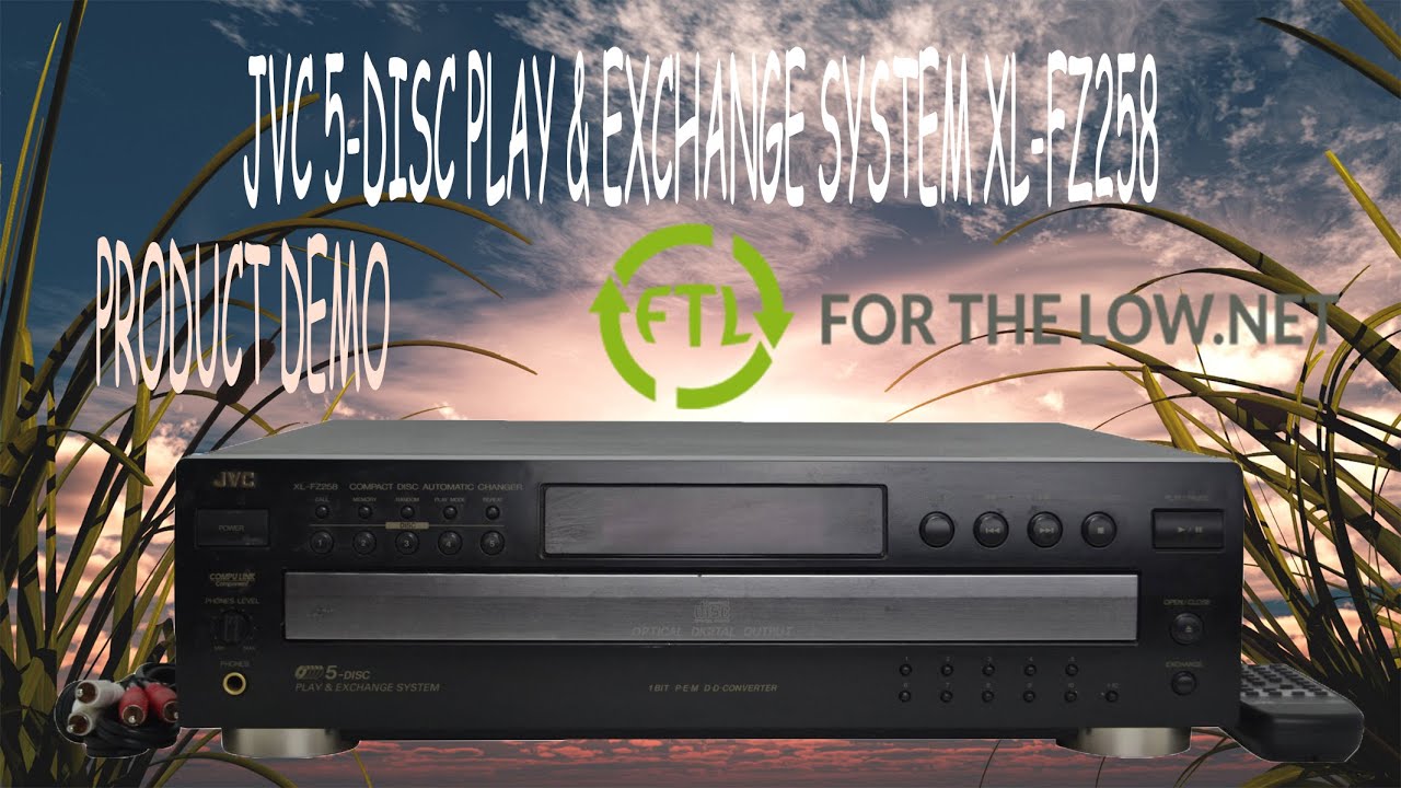 JVC XL-FZ258BK 5 DISC CD COMPACT DISC AUTOMATIC CHANGER PRODUCT