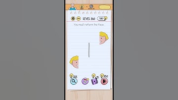 Brain test level 260, You Must reform the face.