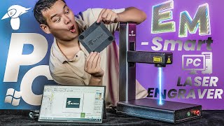20W Fiber Laser! EM-Smart PC Laser Engraver Review: it Offers a PC?
