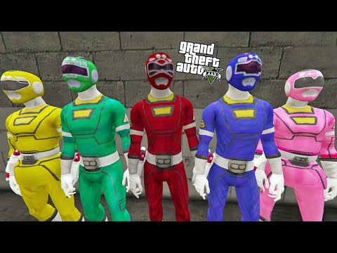 POWER RANGERS ZOMBİ SALGINIYLA SAVAŞIYOR - GTA 5 MODS #gta5 #powerrangers