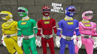 POWER RANGERS ZOMBİ SALGINIYLA SAVAŞIYOR - GTA 5 MODS #gta5 #powerrangers