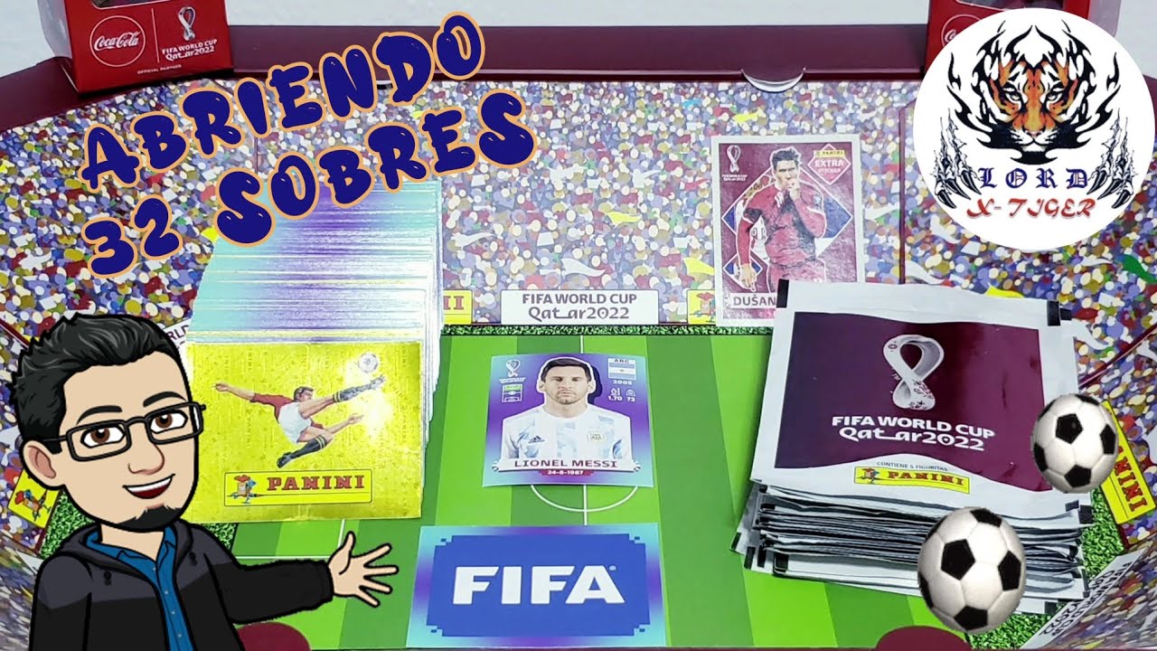 Abriendo 32 sobres del Álbum de Stickers Panini de FIFA World Cup Qatar ...