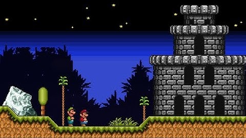 SMBX TheXTech - Custom Level - A Night Grassland and Thunder Lakitu Castle - ( Not Finished )