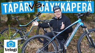 Täysjousto MTB vai jäykkäperä?