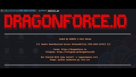 Joomla Unauthorized Access Vulnerability (CVE-2023-23752)