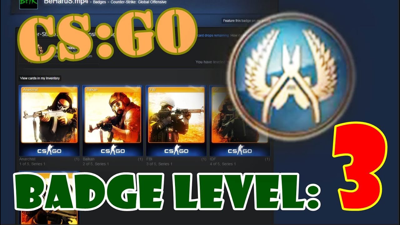 Steam CS:GO Badge level [3/6] | Dusty Veteran - YouTube
