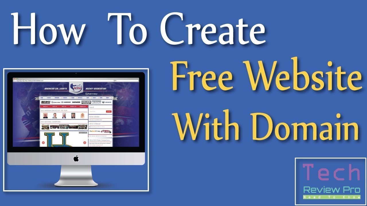 How to Create your own website Free domain YouTube