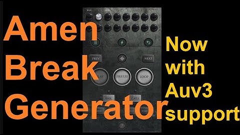 Amen Break Generator V2 (Revived) | Aum demo on iOS