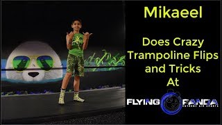 CRAZY FLIPS AND TRICKS ON EURO TRAMPS AT FLYING PANDA TRAMPOLINE PARK screenshot 4