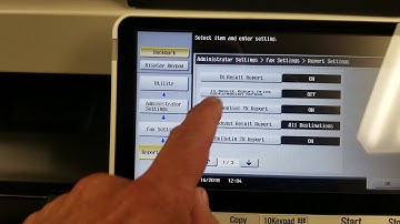 Konica Minolta bizhub c454e fax confirmation report settings