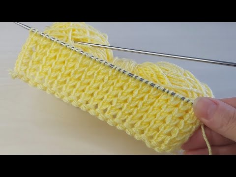 Üç günde yelek örün ✅iki şiş kolay örgü model anlatımı ✅crochet knitting