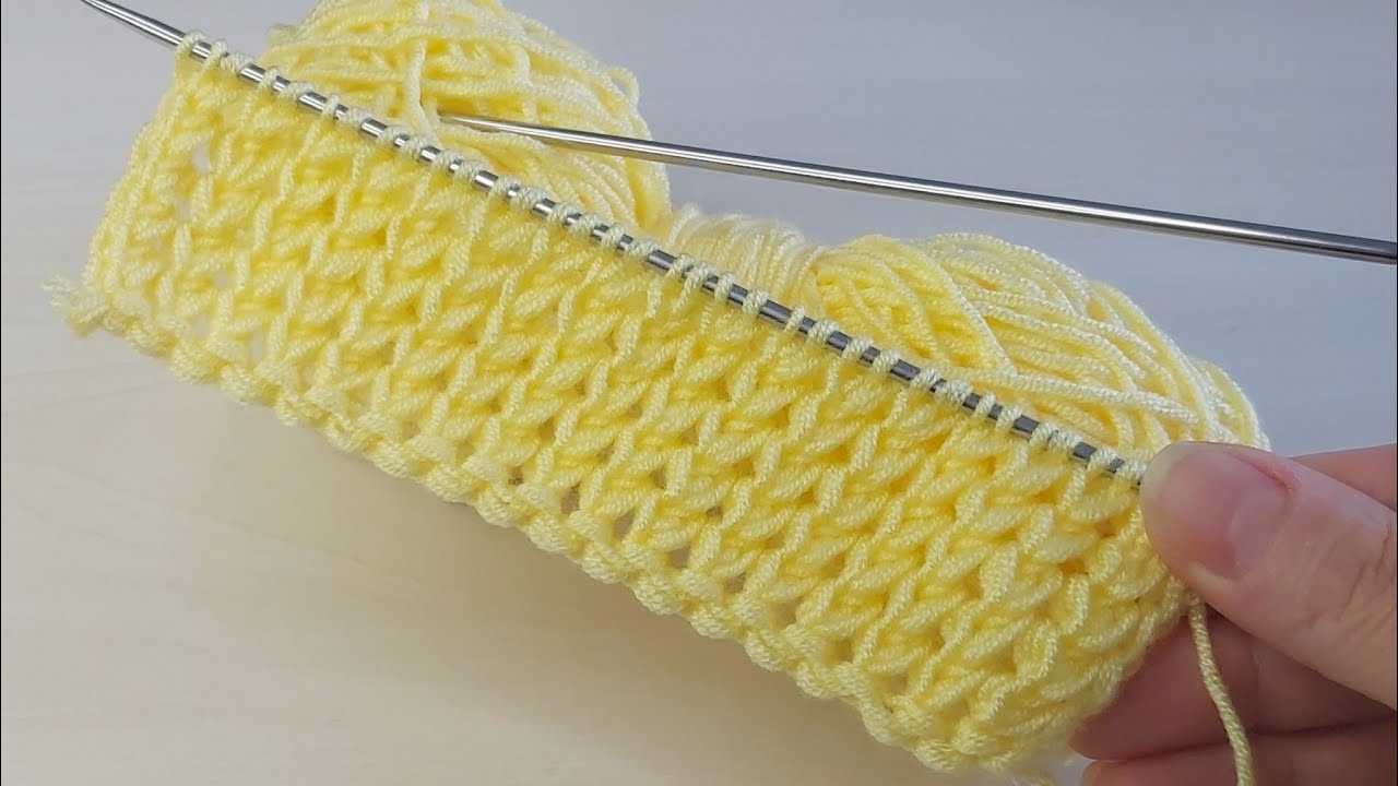 Üç günde yelek örün ✅iki şiş kolay örgü model anlatımı ✅crochet knitting
