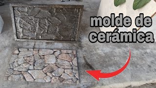 cómo hacer molde para cerámica ( fachada imitación piedra laja)