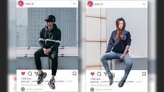 Edit 3D Instagram Photo Effect - Tutorial Photoshop CC 2019 screenshot 2
