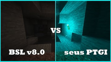 | Minecraft Comparison | BSL Shaders Vs seus PTGI Shaders
