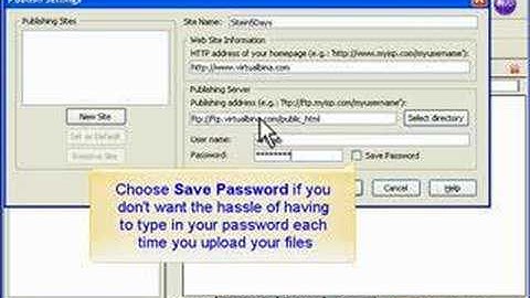 Upload Webpages to Your Server Using Nvu