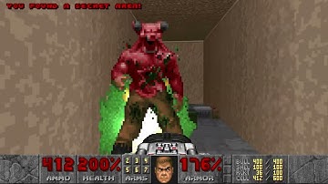 Doom + Doom II: Doom II - Map08: Tricks and Traps (100%)