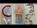 #3 easy wallhangings craft #wall hanging out of woolen #DIY #diy room decor projects #diyprojecta