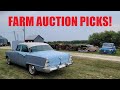 Barn Find Relics! Dodge, Chevrolet & GMC cars + trucks, Case tractors & more Farm Auction Picks!