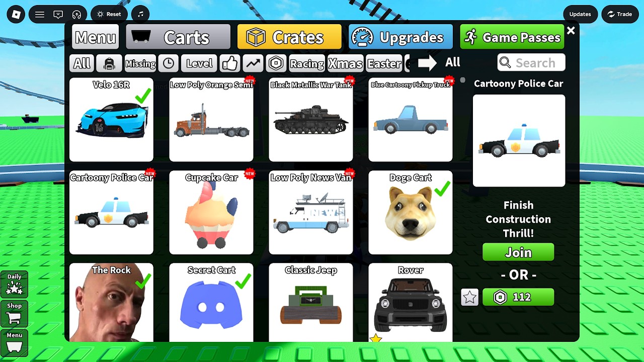Friday Update, Create a Cart Ride! New Carts and Cart Rides! Roblox ...