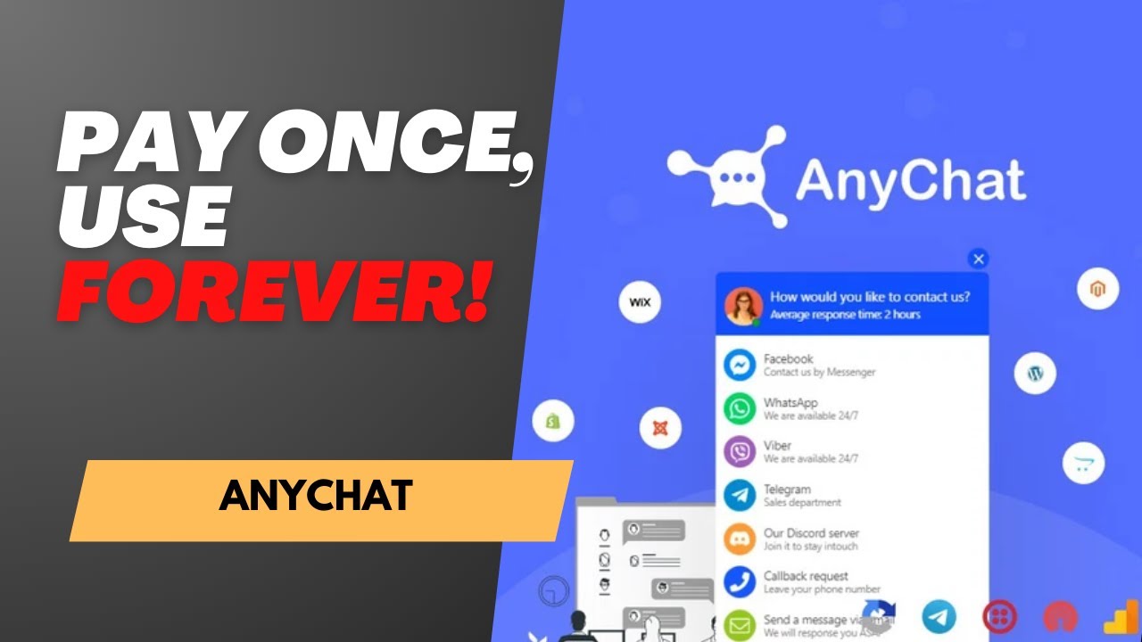 AnyChat AppSumo Deal 💬 All-in-One Live Chat Widget for Every Platform (Lifetime Access)