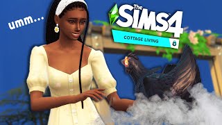so this hen lays OBSIDIAN EGGS?? || Sims 4 Cottage Living #2