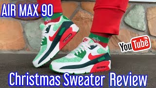 AIR MAX 90 - NORDIC CHRISTMAS ON FEET REVIEW - YouTube
