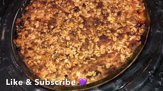 MRS M MAKES SUPER EASY APPLE CRUMBLE RECIPE - DELICIOUS DESSERT FOOD