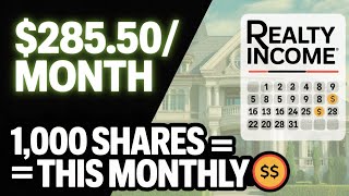I Bought 1,000 Realty Income (O) Shares — Here’s My Monthly Passive Income