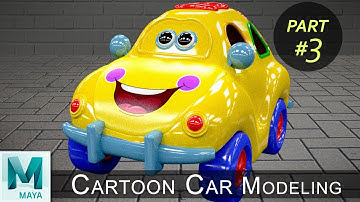 Car 3D Cartoon Modeling & Texturing Tutorial (Part 03) | Maya 3D Cartoon Modeling Series #07