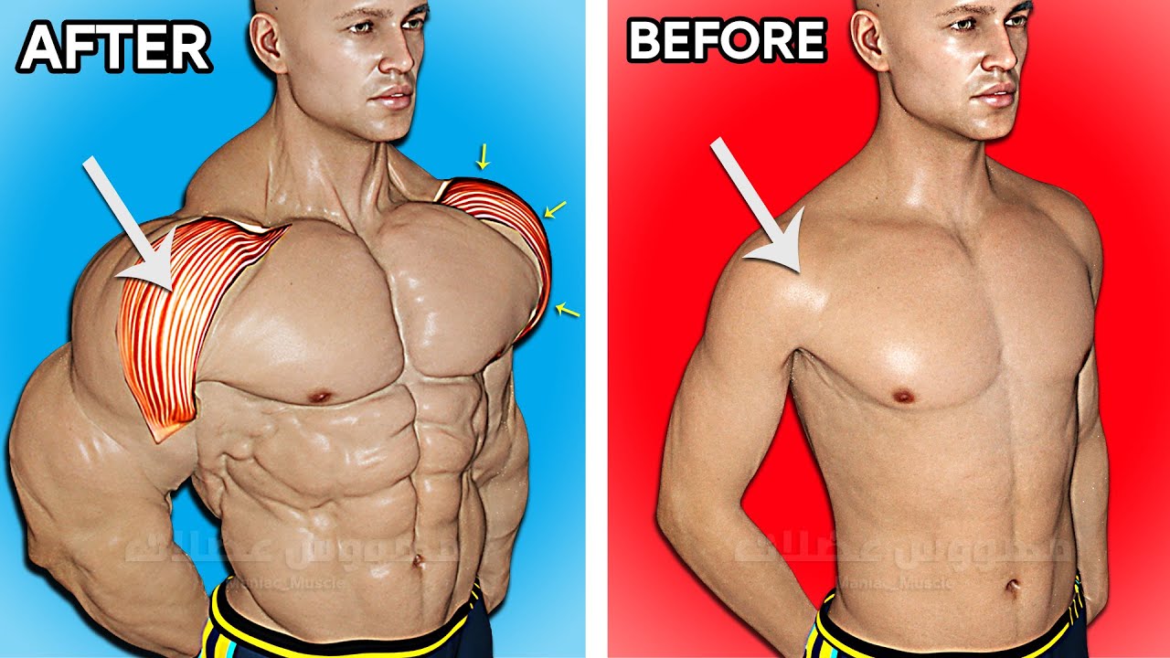 6 Exercises Huge Shoulders Anterior Deltoid YouTube