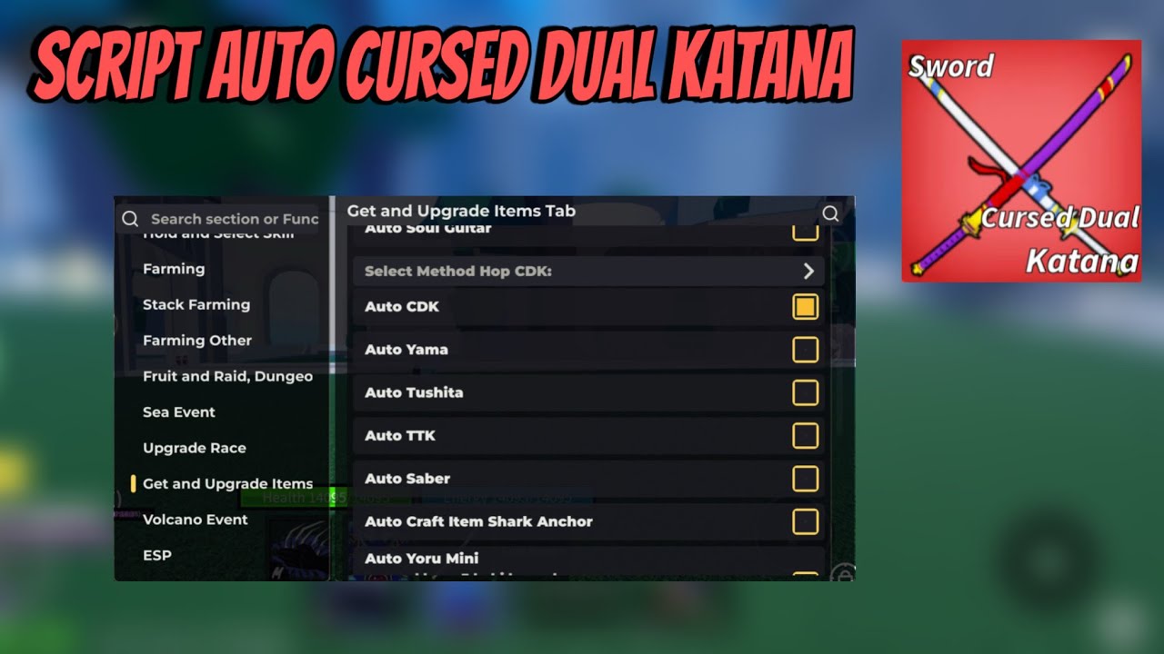 その他 TO BE CONTINUED New] Script Auto Cursed Dual Katana Blox Fruits | (Banana Cat Hub
