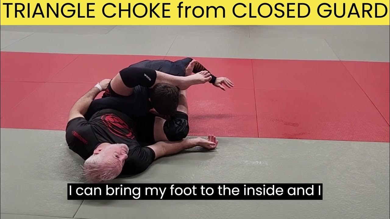 BJJ BEGINNER 😃 How to TRIANGLE CHOKE from CLOSED GUARD bjj YouTube