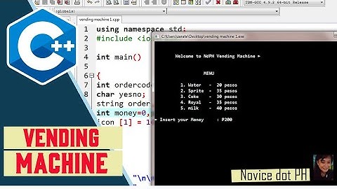 C++ Vending Machine Program