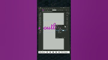 Add Outline to Text In Creative Way - illustrator tutorial #illustratortutorial #creative #viral