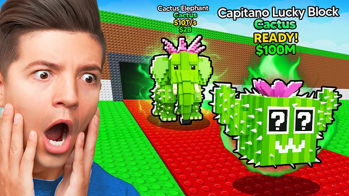 Opening 100 CACTUS LUCKY BLOCKS in Steal a Brainrot