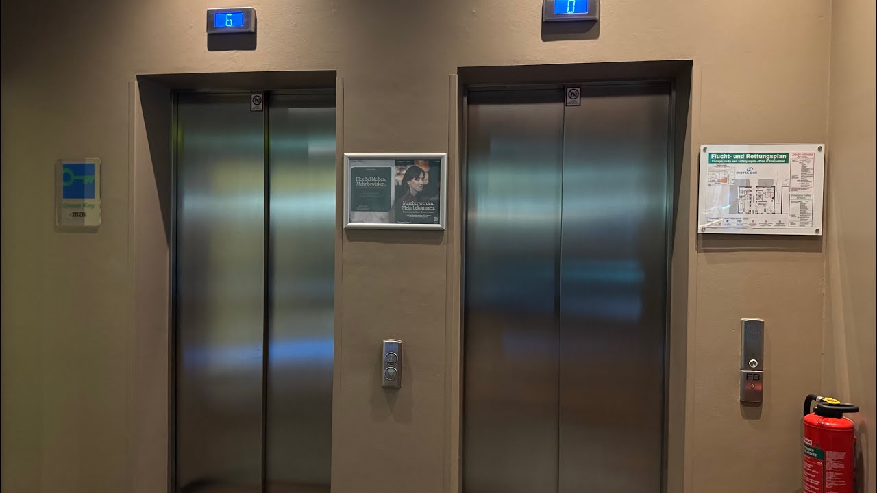 2014 OTIS GEN2 Aufzug in einem Motel One Hotel in Leipzig 