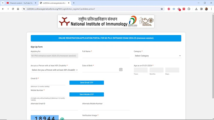 NII PhD 2024-25 Application Portal is Active Now📣 | NATIONAL INSTITUTE OF IMMUNOLOGY🧬