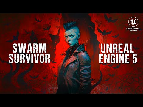 SWARM SURVIVOR First Gameplay in UNREAL ENGINE 5 | New Vampire Survivors RTX 4090 4K 2023