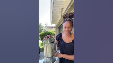 Homemade vegan ice cream 🍨using a blender