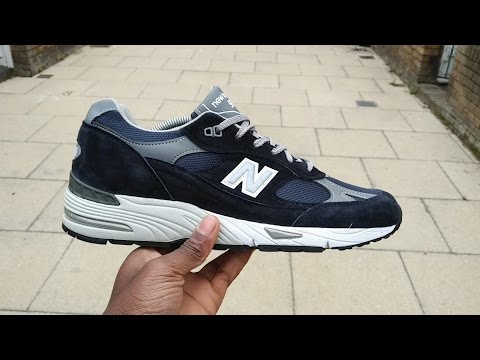 New Balance 991 'Navy' Review \u0026 On Feet (Filmed On BlackBerry KEYone) -  YouTube