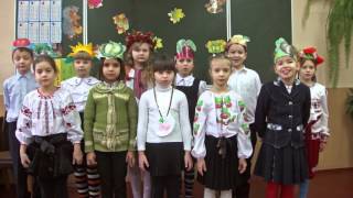 Учні 4-А класу школи № 18 в селищі Коцюбинське (Коцюбинское)