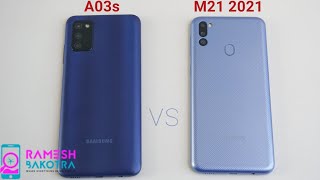 Samsung Galaxy A03s vs Galaxy M21 2021 Speed Test and Camera Comparison