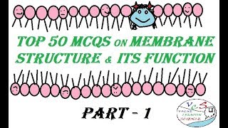 Top 50 MCQs on Membrane Structure & its Function- Part 1| For CSIR NET, NEET, DBT, AIIMS & PhD Exams