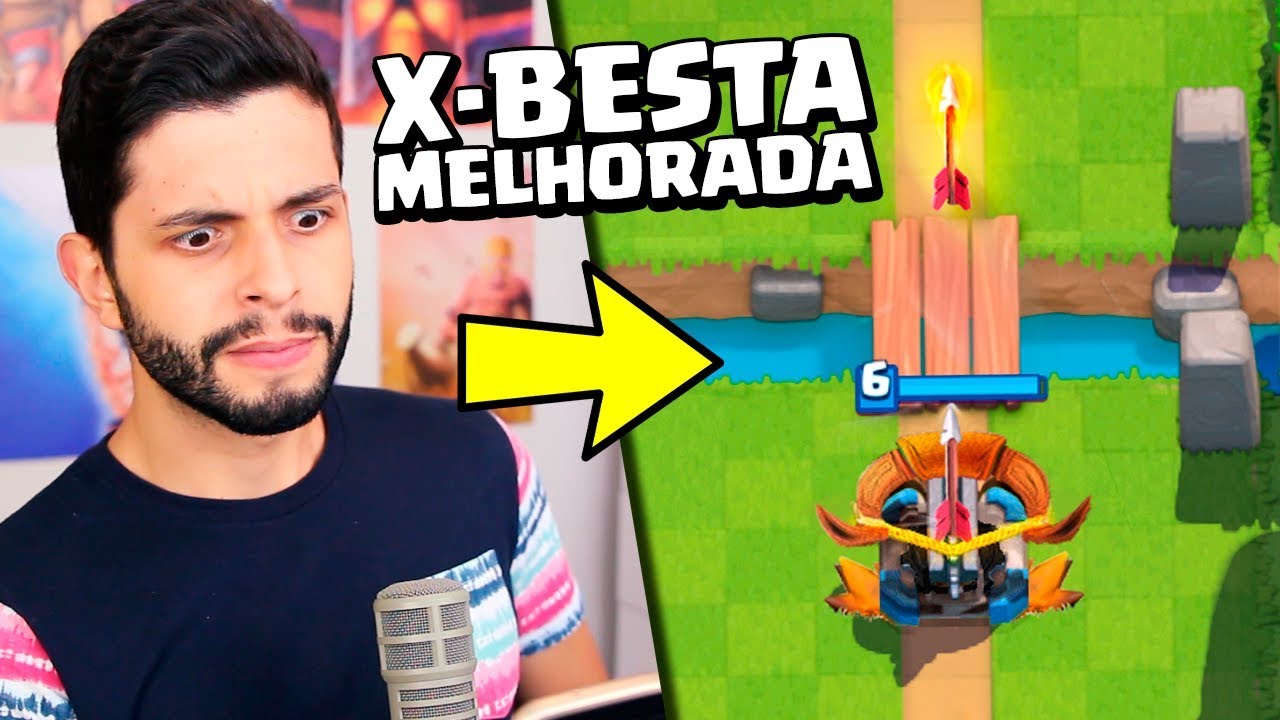 FIQUEI ESPANTADO COM A NOVA X-BESTA MELHORADA APÓS A ATUALIZAÇÃO! CLASH ROYALE
