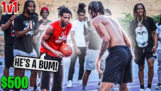 I Hosted A 1v1 Basketball Tournament In The Hood For $500! *IT GOT HEATED!!!*